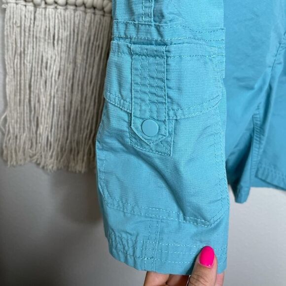 Haband’s Fit-Forever Teal Shorts Size 42 - Picture 4 of 5